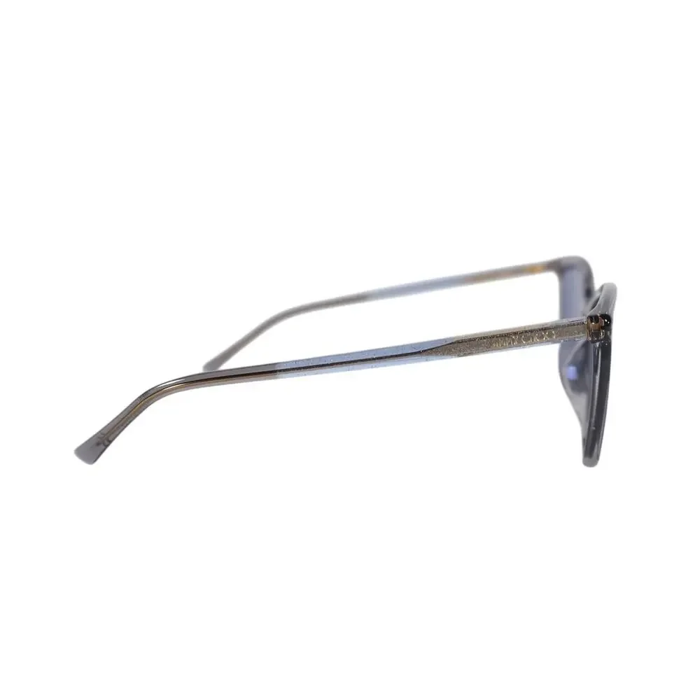 Jimmy Choo Cat Eye Women's Designer Sunglasses - Transparent Grey / Blue - NWT